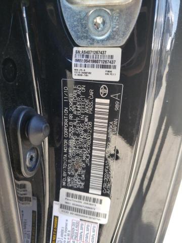 JTKJF5C7XB3012708 - 2011 TOYOTA SCION TC შავი ფოტო 13