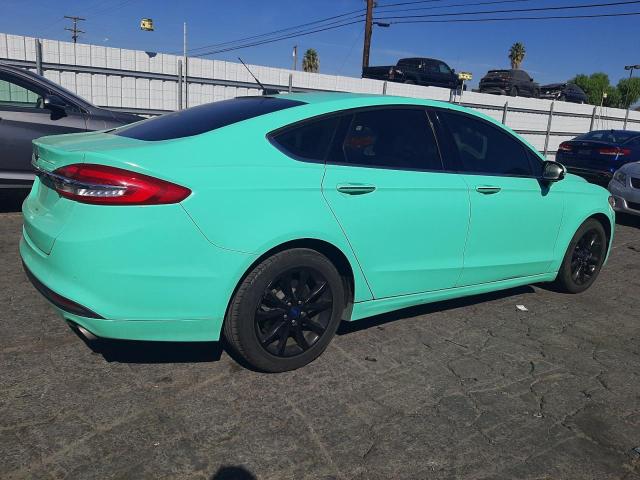 3FA6P0LU8HR300813 - 2017 FORD FUSION SE HYBRID TURQUOISE photo 3