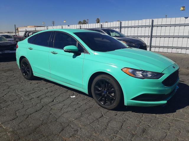 3FA6P0LU8HR300813 - 2017 FORD FUSION SE HYBRID TURQUOISE photo 4