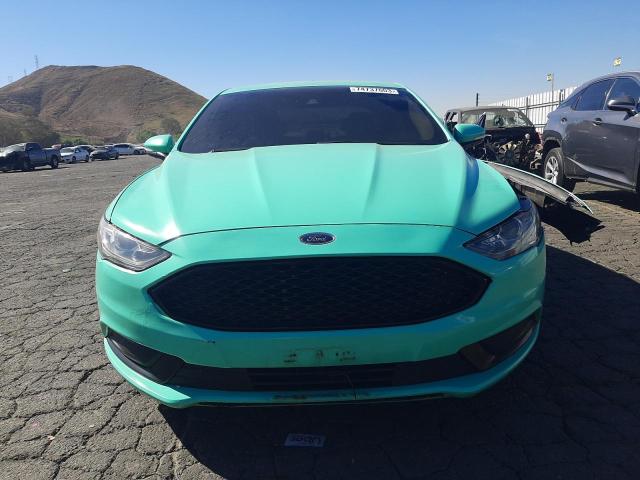 3FA6P0LU8HR300813 - 2017 FORD FUSION SE HYBRID TURQUOISE photo 5