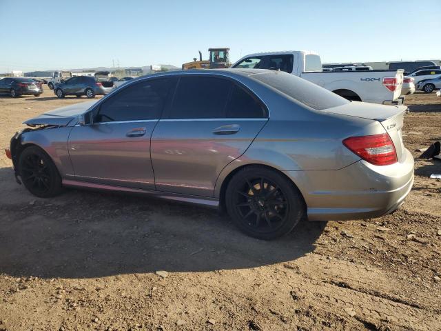 WDDGF4HB3DR301251 - 2013 MERCEDES-BENZ C 250 GRAY photo 2