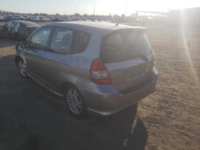 JHMGD38687S065043 - 2007 HONDA FIT S 银色 照片 2