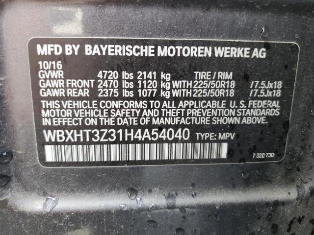 WBXHT3Z31H4A54040 - 2017 BMW X1 XDRIVE28I GRAY photo 13