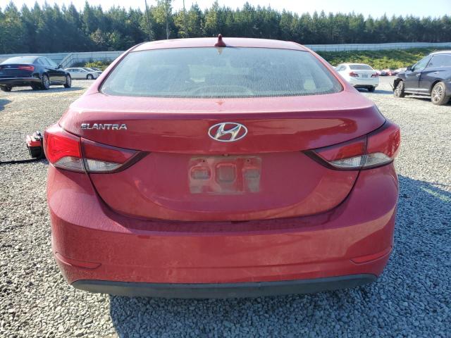 KMHDH4AE8FU224142 - 2015 HYUNDAI ELANTRA SE RED photo 6