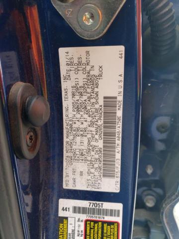 5TFJU4GN0EX056309 - 2014 TOYOTA TACOMA DOUBLE CAB PRERUNNER BLUE photo 12