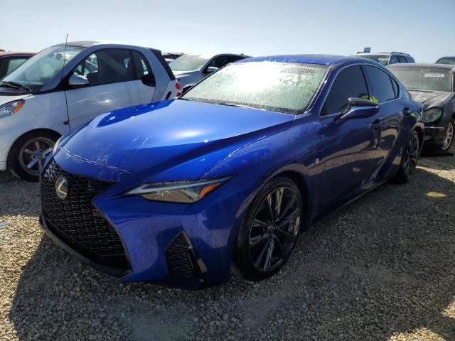 JTHGZ1B29M5043784 - 2021 LEXUS IS 350 F SPORT BLUE photo 1