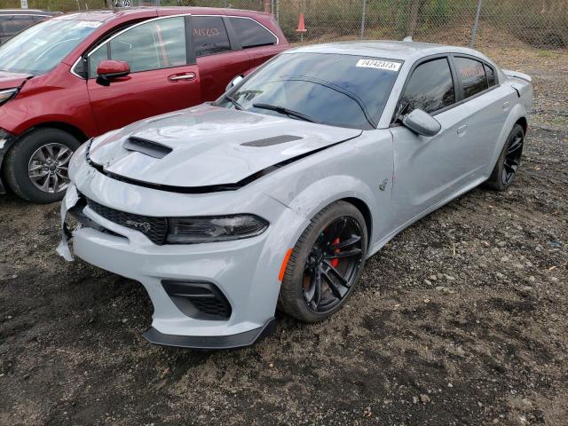 2C3CDXL90NH179698 - 2022 DODGE CHARGER SRT HELLCAT GRAY photo 1