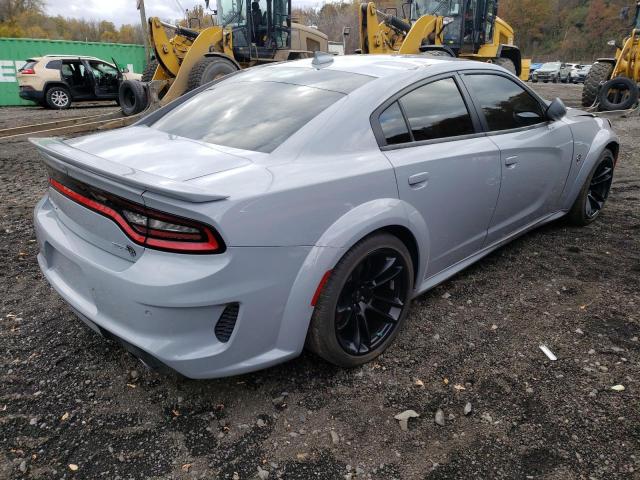 2C3CDXL90NH179698 - 2022 DODGE CHARGER SRT HELLCAT GRAY photo 3