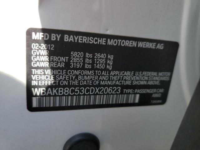 WBAKB8C53CDX20623 - 2012 BMW 750 LI WHITE photo 12