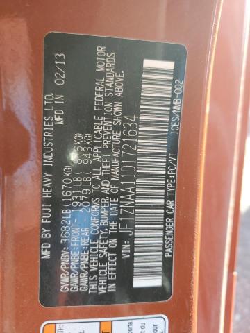 JF1ZNAA11D1721634 - 2013 TOYOTA SCION FR-S ORANGE photo 12