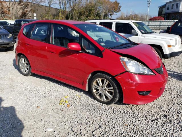 JHMGE884X9S052614 - 2009 HONDA FIT SPORT RED photo 4