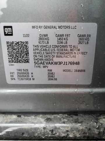 5GAEVAKW3PJ176948 - 2023 BUICK ENCLAVE ESSENCE 灰色 照片 14