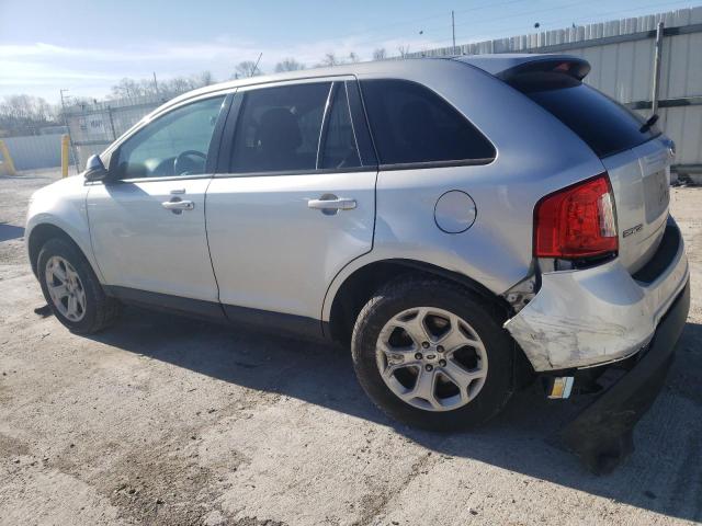 2FMDK4JC6EBA26177 - 2014 FORD EDGE SEL SILVER photo 2