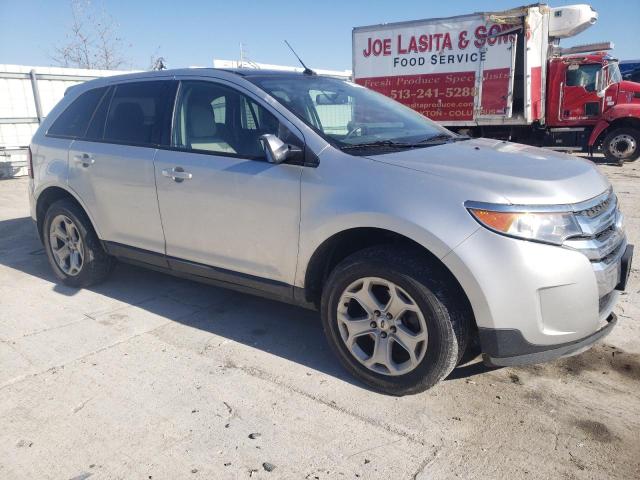 2FMDK4JC6EBA26177 - 2014 FORD EDGE SEL SILVER photo 4