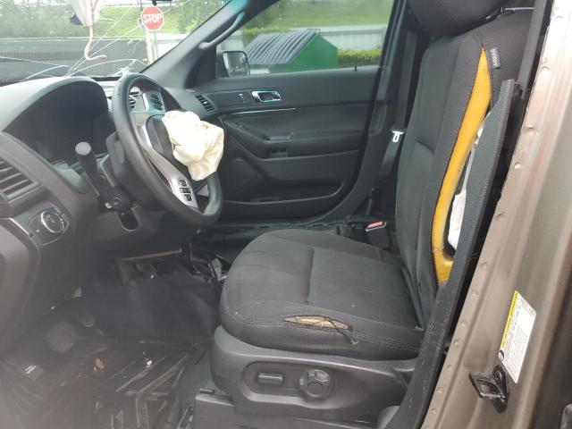 1FM5K8AR8FGC66518 - 2015 FORD EXPLORER POLICE INTERCEPTOR ყავისფერი ფოტო 7