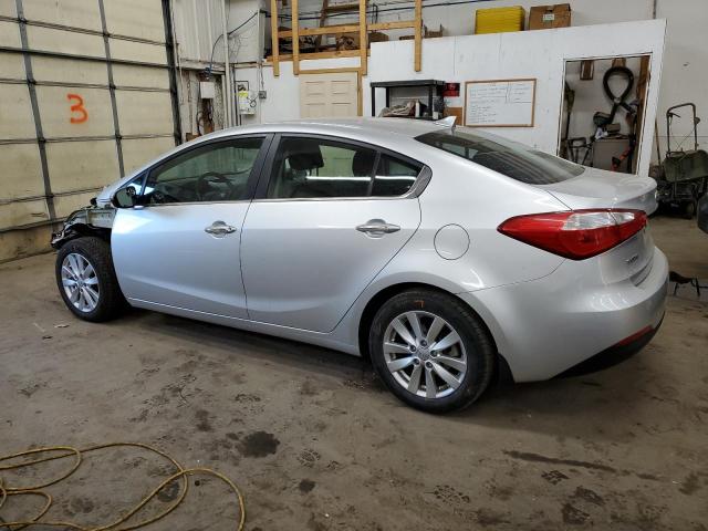 KNAFX4A81E5108135 - 2014 KIA FORTE EX SILVER photo 2