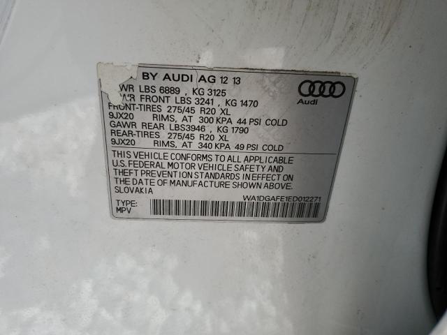 WA1DGAFE1ED012271 - 2014 AUDI Q7 PRESTIGE WHITE photo 13