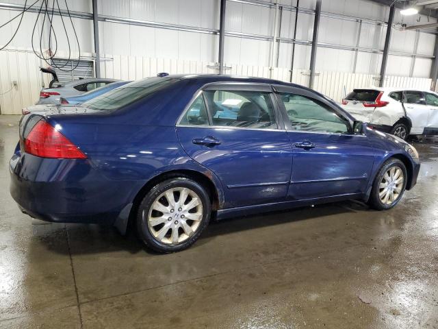 1HGCM66577A021330 - 2007 HONDA ACCORD EX BLUE photo 3