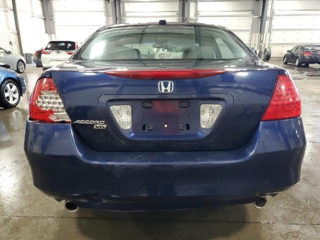 1HGCM66577A021330 - 2007 HONDA ACCORD EX BLUE photo 6