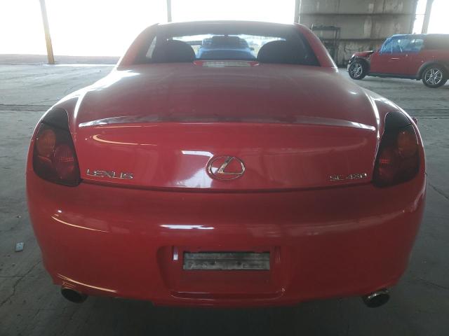 JTHFN48Y240053168 - 2004 LEXUS SC 430 RED photo 6