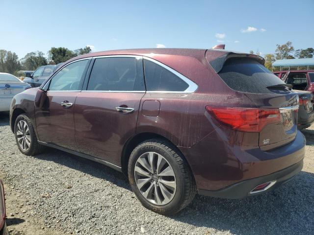 5FRYD4H49EB009812 - 2014 ACURA MDX TECHNOLOGY BURGUNDY photo 2