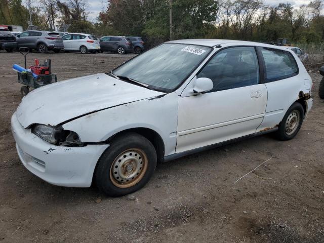 2HGEH2349NH521151 - 1992 HONDA CIVIC CX WHITE photo 1