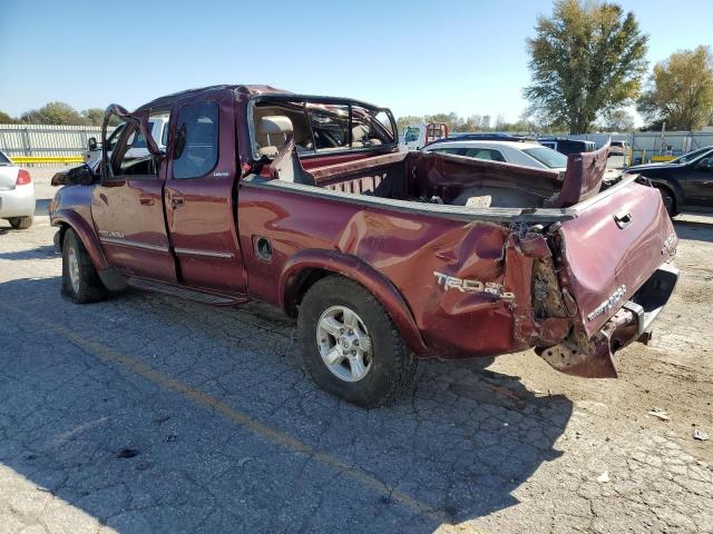 5TBBT48184S447756 - 2004 TOYOTA TUNDRA ACCESS CAB LIMITED RED photo 2