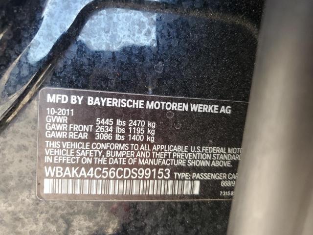 WBAKA4C56CDS99153 - 2012 BMW 740 I BLACK photo 12