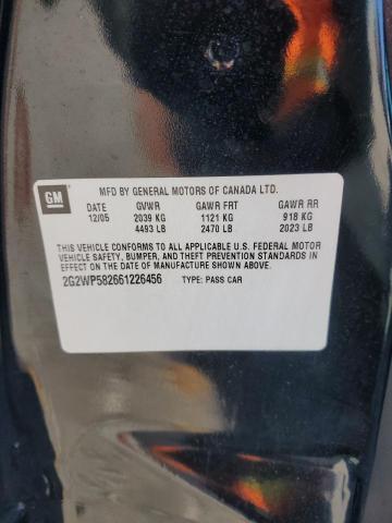 2G2WP582661226456 - 2006 PONTIAC GRAND PRIX 黑色 照片 12