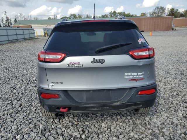 1C4PJMBB8EW109666 - 2014 JEEP CHEROKEE TRAILHAWK SILVER photo 6