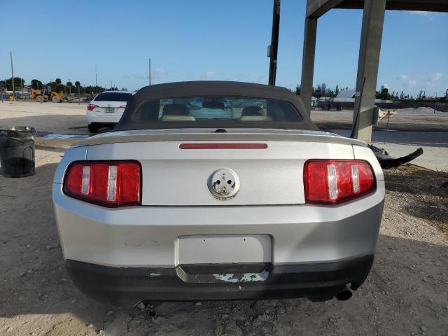 1ZVBP8EN0A5109924 - 2010 FORD MUSTANG SILVER photo 6