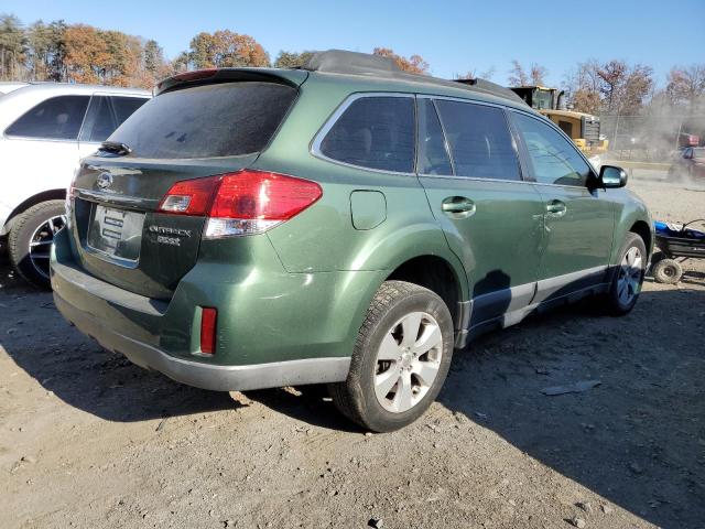 4S4BRBGC6B3328854 - 2011 SUBARU OUTBACK 2.5I PREMIUM GREEN photo 3