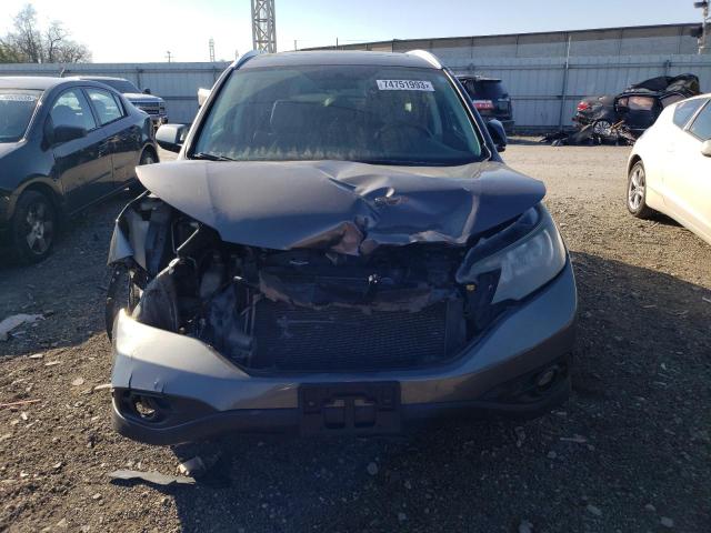 2HKRM4H74EH656362 - 2014 HONDA CR-V EXL GRAY photo 5