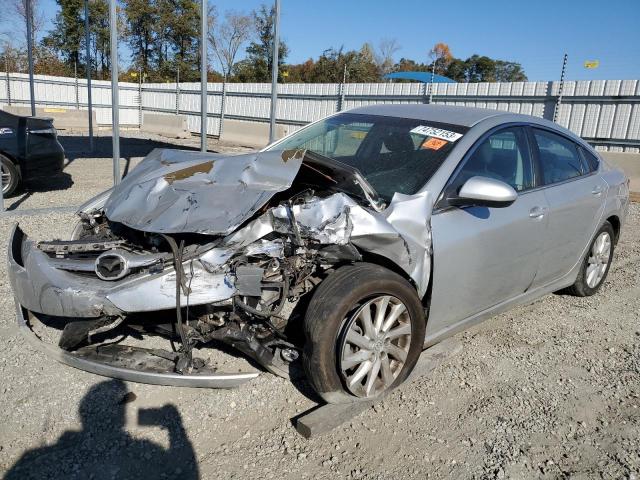 1YVHZ8DH5D5M15258 - 2013 MAZDA 6 TOURING SILVER photo 1