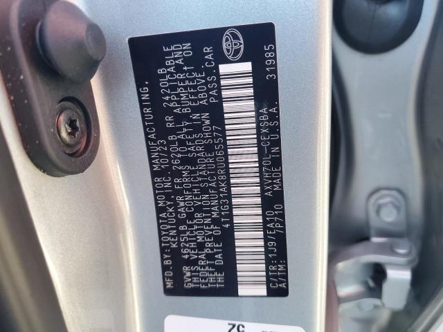 4T1G31AK8RU065577 - 2024 TOYOTA CAMRY SE NIGHT SHADE SILVER photo 12