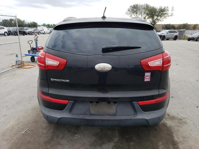 KNDPB3A29D7464105 - 2013 KIA SPORTAGE BASE BLACK photo 6