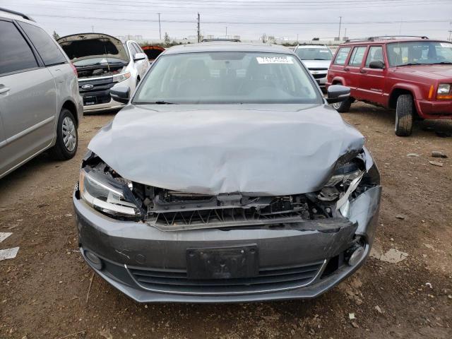 3VWLL7AJ9EM410558 - 2014 VOLKSWAGEN JETTA TDI GRAY photo 5