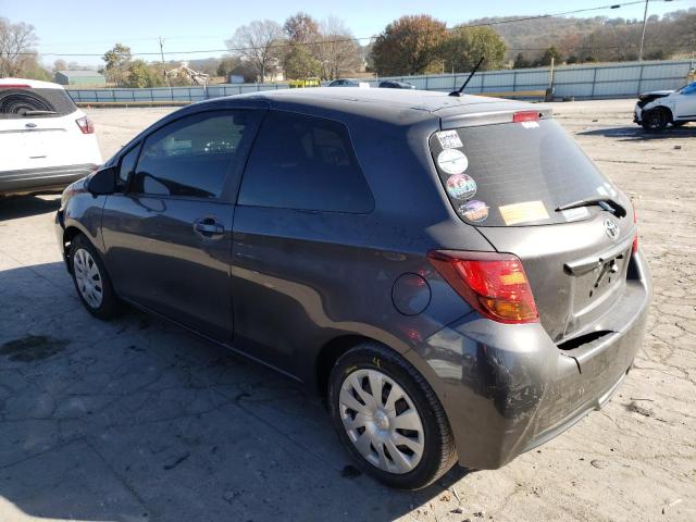 VNKJTUD34FA021922 - 2015 TOYOTA YARIS GRAY photo 2