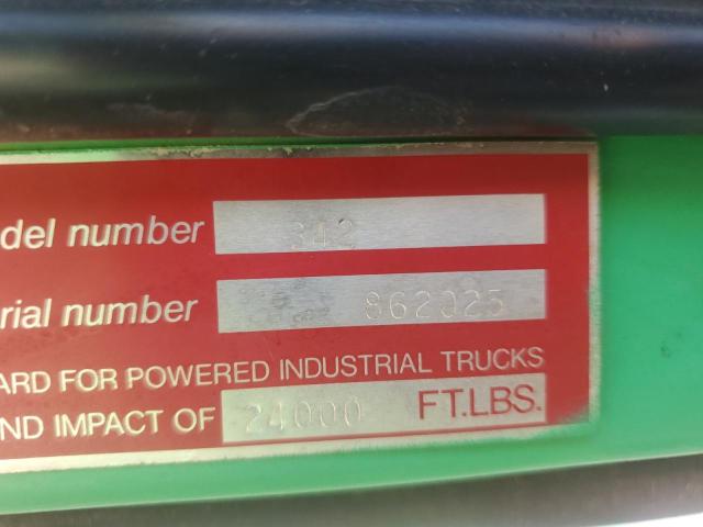 Y6854273051 - 1980 CLARK FORKLIFT FORKLIFT Зеленый фото 9