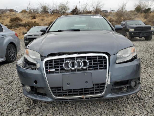 WAUKF78E98A169159 - 2008 AUDI A4 2.0T AVANT QUATTRO GRAY photo 5