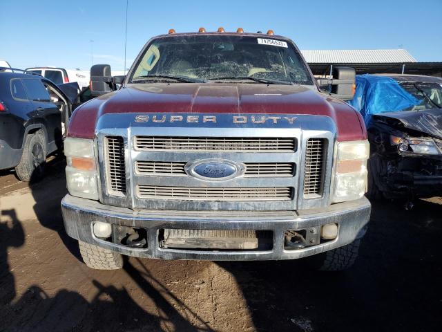 1FTWW31R88EB10848 - 2008 FORD F350 SRW SUPER DUTY RED photo 5