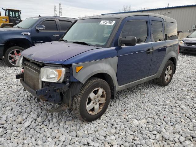 5J6YH28213L009171 - 2003 HONDA ELEMENT DX BLUE photo 1