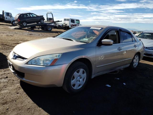 1HGCM56485A067943 - 2005 HONDA ACCORD LX TAN photo 1