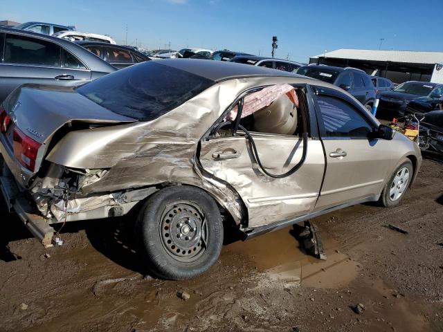 1HGCM56485A067943 - 2005 HONDA ACCORD LX TAN photo 3