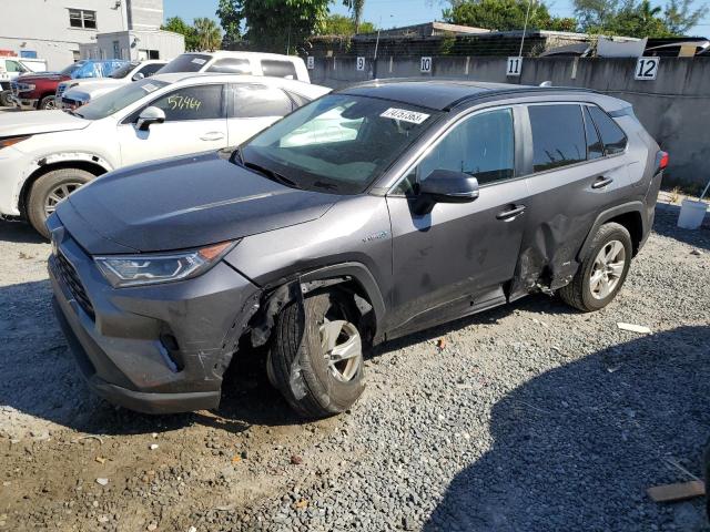 4T3RWRFV0MU046300 - 2021 TOYOTA RAV4 XLE GRAY photo 1