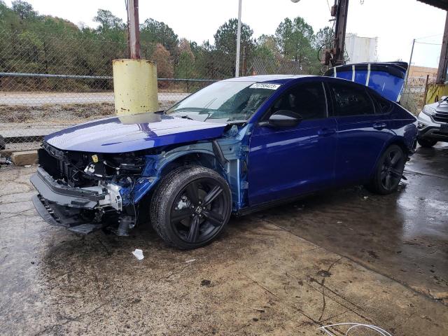 1HGCY2F74PA039881 - 2023 HONDA ACCORD HYBRID SPORT-L BLUE photo 1