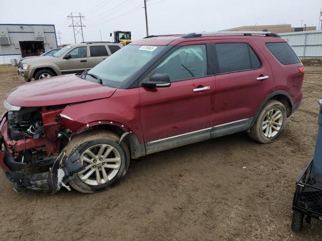 1FM5K8D86FGA40691 - 2015 FORD EXPLORER XLT MAROON photo 1