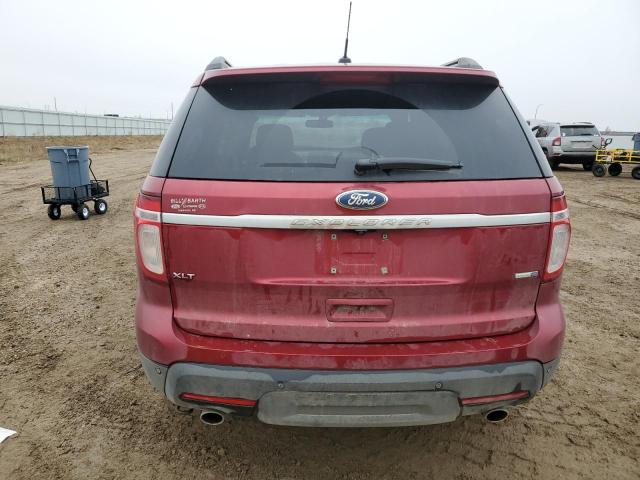 1FM5K8D86FGA40691 - 2015 FORD EXPLORER XLT MAROON photo 6