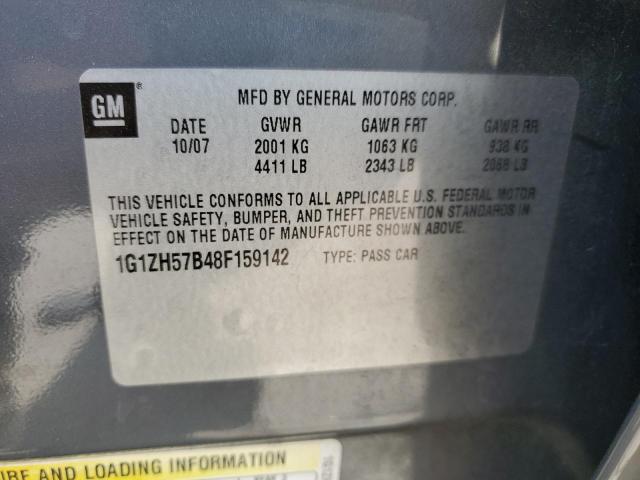 1G1ZH57B48F159142 - 2008 CHEVROLET MALIBU 1LT 灰色 照片 12