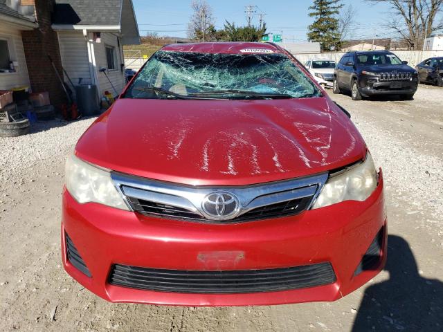 4T4BF1FK4CR205051 - 2012 TOYOTA CAMRY BASE RED photo 5